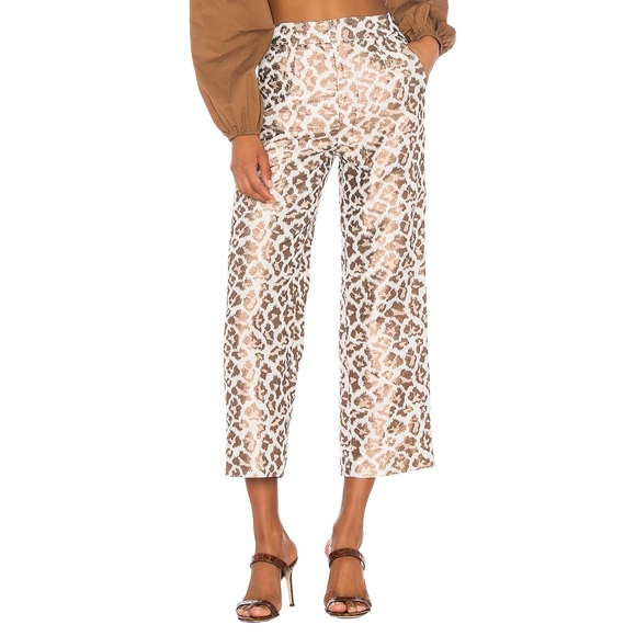 Camila Coelho - Simone Pant in Gold Leopard - Picture 4 of 5